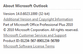 如何检查 Office 2010 中的 Service Pack 级别