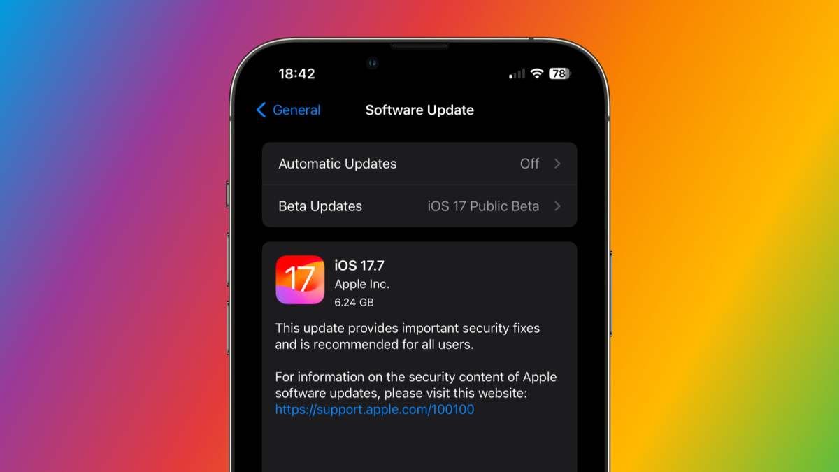 您无需升级到 iOS 18 即可安装 Apple 安全更新